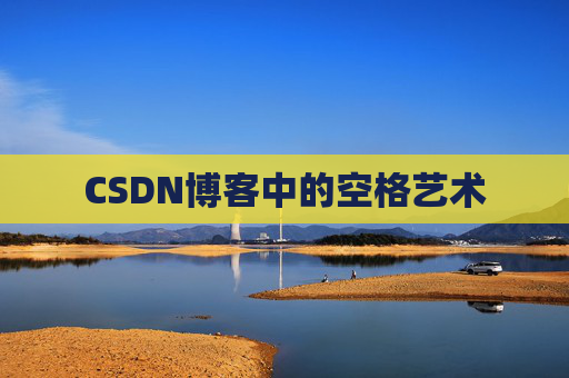 CSDN博客中的空格艺术